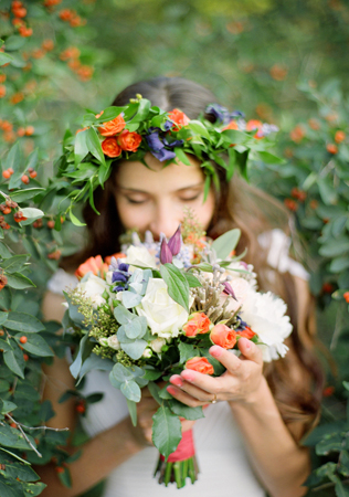 Невеста с букетом