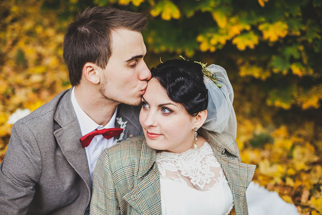 осенняя свадьба, фотосессия