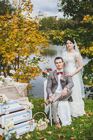осенняя свадьба, фотосессия