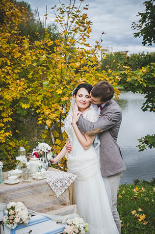 осенняя свадьба, фотосессия