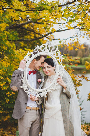 осенняя свадьба, фотосессия