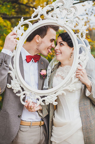 осенняя свадьба, фотосессия