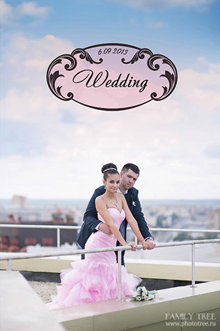 павлинья свадьба, фотосессия на крыше