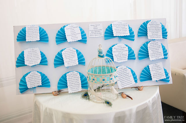 павлинья свадьба, план рассадки гостей