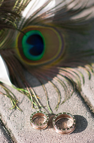 павлинья свадьба, кольца