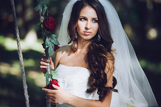 Необычная протея, свадьба Дмитрия и Юлии, невеста