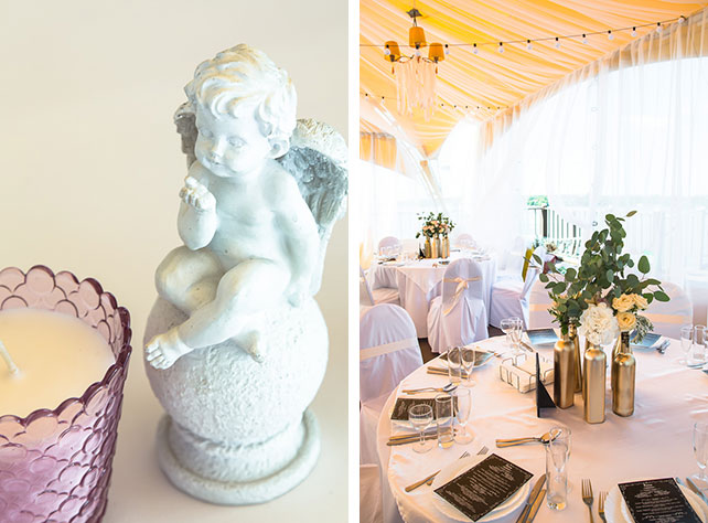 Необычная протея, свадьба Дмитрия и Юлии, декор места торжества