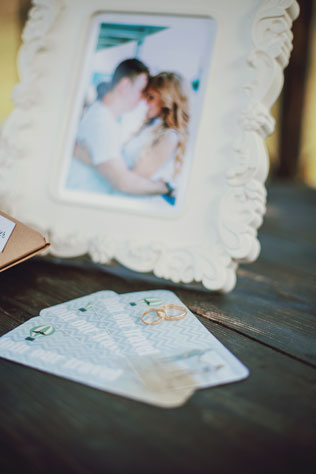 Путешествие с любовью, кольца на приглашении