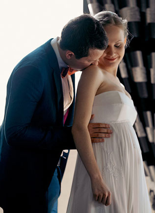 бело-красная летняя свадьба