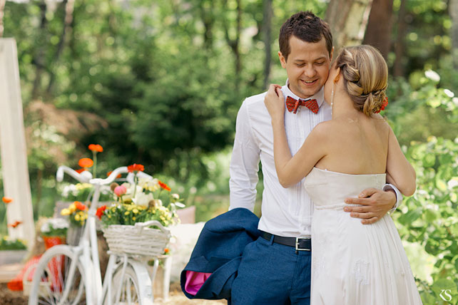 бело-красная летняя свадьба