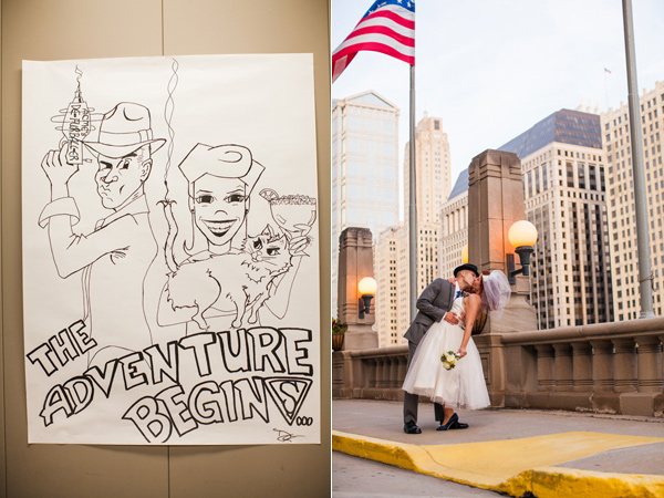 плакат, жених и невеста