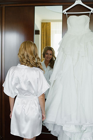 Романтическая свадьба на качелях, утро невесты