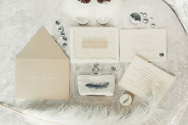 Роскошная белоснежная свадьба, полиграфия