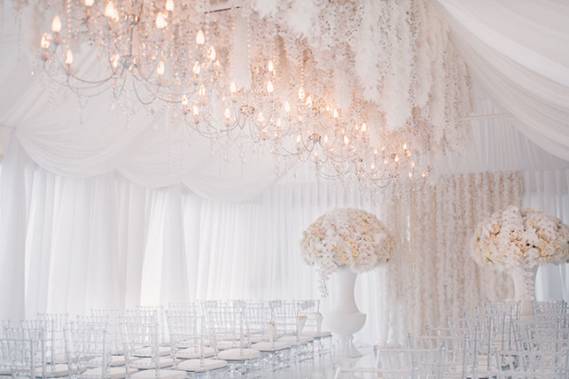 Роскошная белоснежная свадьба, место церемонии