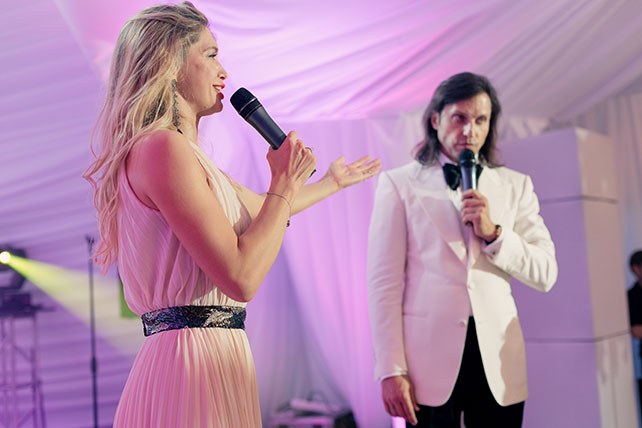 Роскошная белоснежная свадьба, звезды на свадьбе