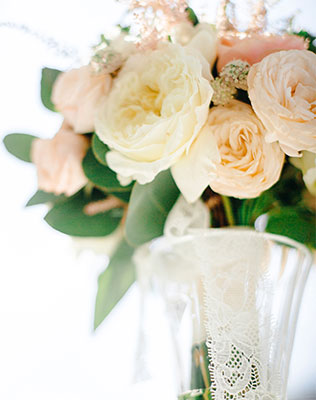 гламурная свадьба с гортензией, букет невесты