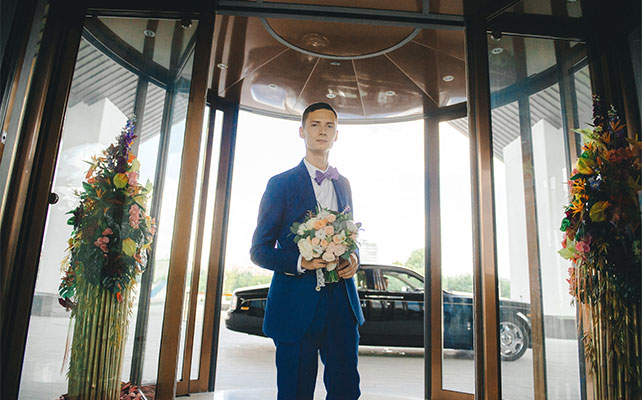 гламурная свадьба с гортензией, образ жениха