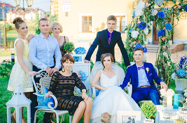 гламурная свадьба с гортензией, гости на свадьбе