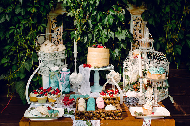 Русско-бразильская свадьба Яны и Арона, декор сладкого стола