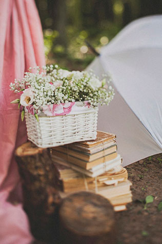 уютная свадьба в стиле рустик, детали церемонии