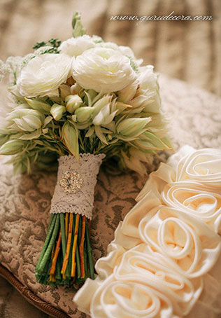рустикальная свадьба Андрея и Елены, букет невесты