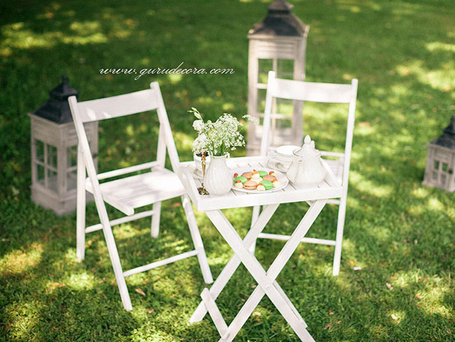 рустикальная свадьба Андрея и Елены, украшение поляны для фотосессии