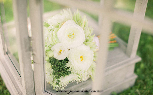 рустикальная свадьба Андрея и Елены, букет невесты