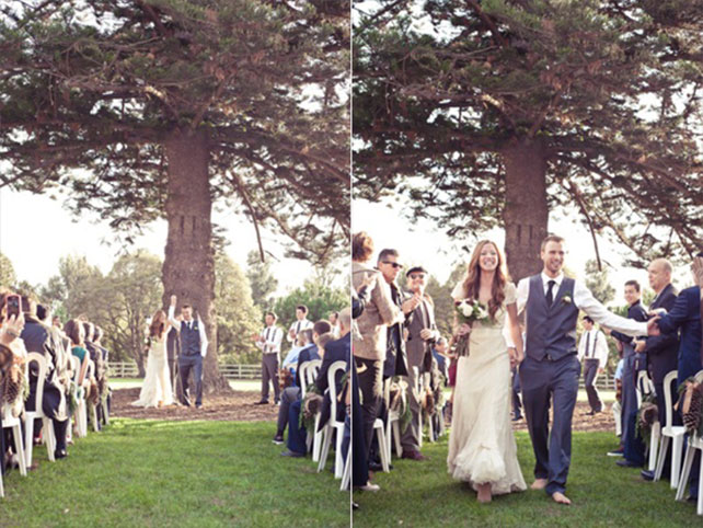 Рождественская свадьба, оформление места церемонии