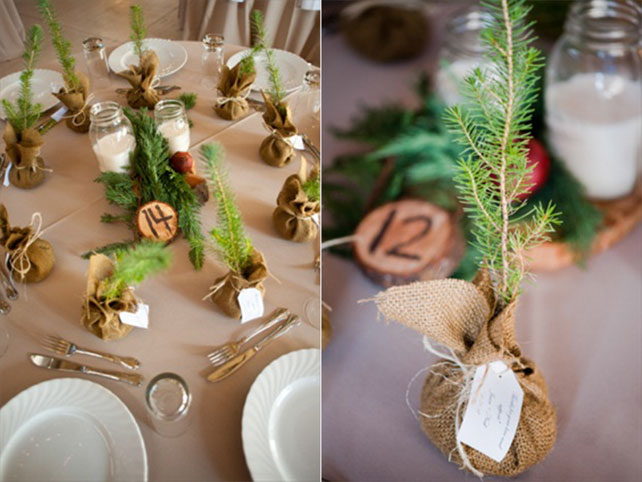 Рождественская свадьба, декор ресторана