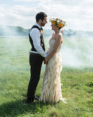 Рустикальная хиппи-свадьба