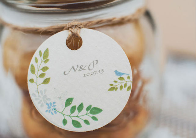 баночки с печеньем, Трогательная рустикальная свадьба Насти и Паши