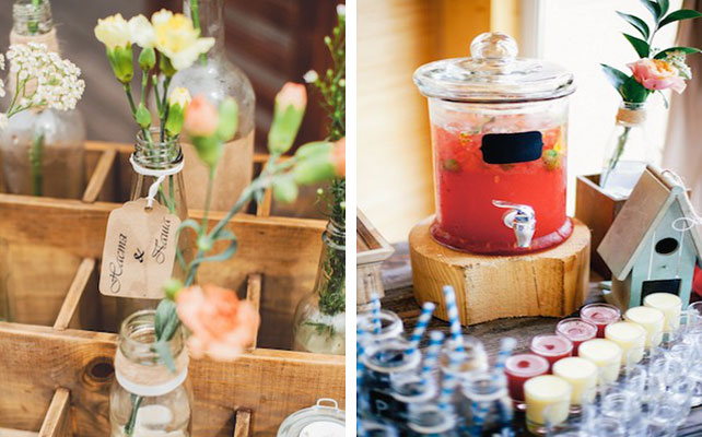 лимонад на свадьбе, Трогательная рустикальная свадьба Насти и Паши