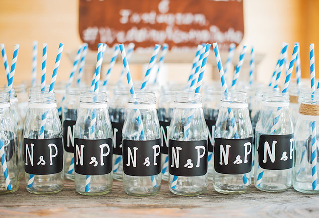 баночки для лимонада, Трогательная рустикальная свадьба Насти и Паши