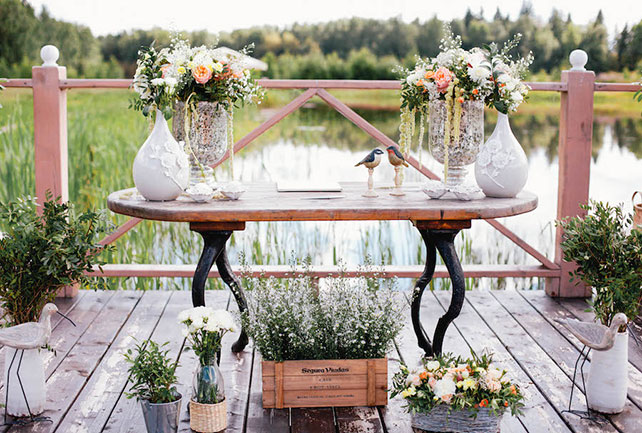 место торжественной церемонии бракосочетания, Трогательная рустикальная свадьба Насти и Паши