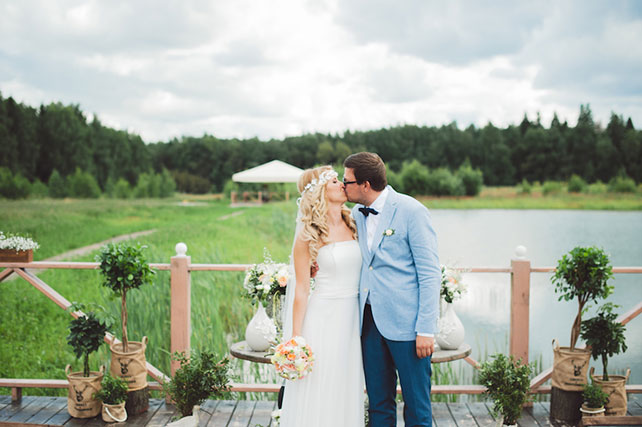 торжественная церемония бракосочетания, Трогательная рустикальная свадьба Насти и Паши
