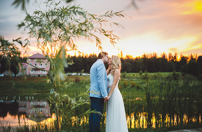 фотосессия жениха и невесты, Трогательная рустикальная свадьба Насти и Паши