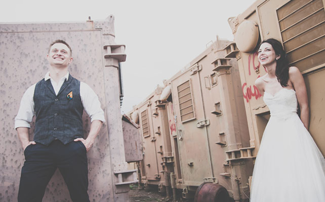 рустикальная свадьба с необычной фотосессией