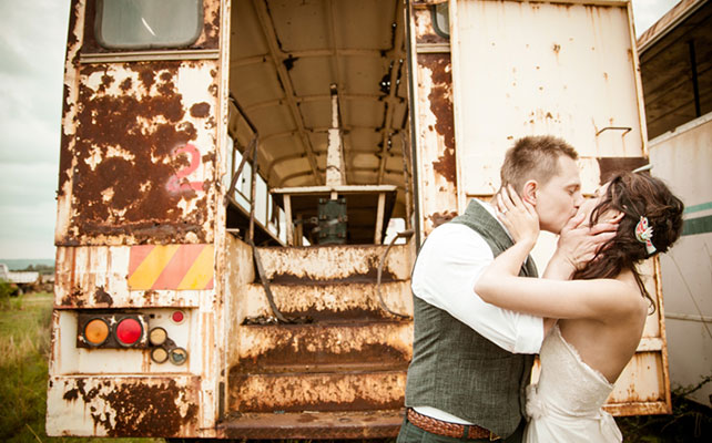 рустикальная свадьба с необычной фотосессией