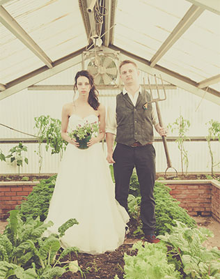 рустикальная свадьба с необычной фотосессией