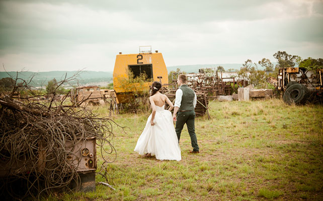 рустикальная свадьба с необычной фотосессией, техника