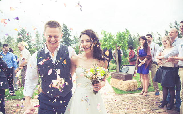 рустикальная свадьба с необычной фотосессией