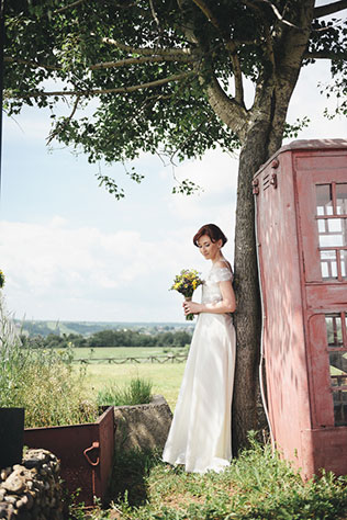 рустикальная свадьба на ранчо, образ невесты