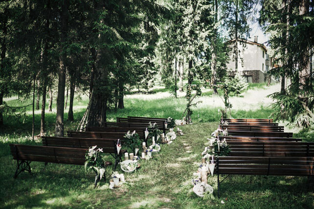 Рустикальная свадьба в пастельных тонах, место бракосочетания