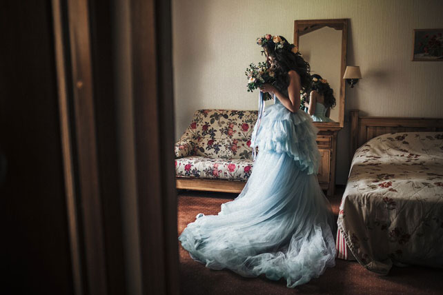 Рустикальная свадьба в пастельных тонах, утро невесты