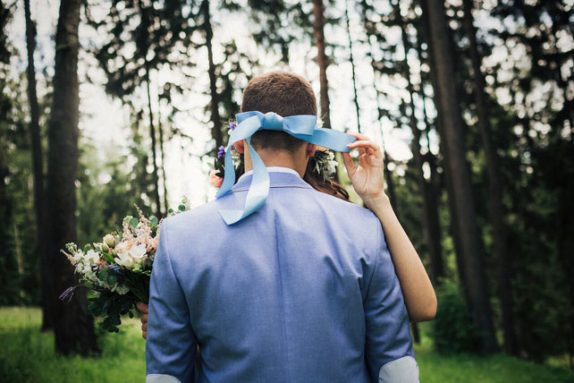 Рустикальная свадьба в пастельных тонах, сюрприз невесты