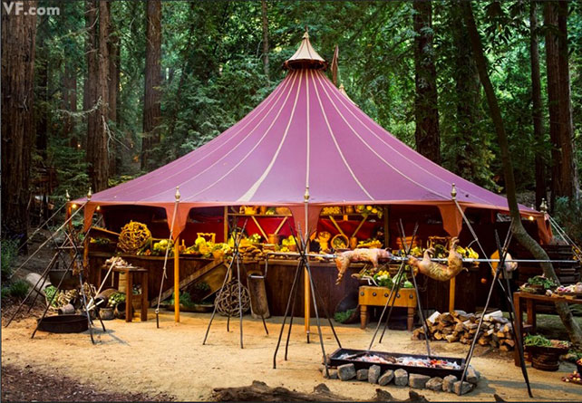 Сказочная свадьба в волшебном лесу, декор свадьбы Шона Паркера и Александры Ленас