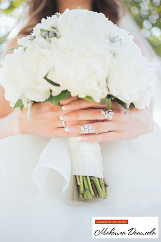 сиреневая свадьба, букет невесты
