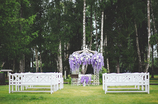 сиреневая свадьба, место церемонии