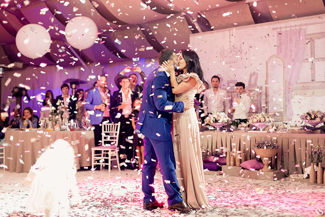 сладкая свадьба, танец молодоженов