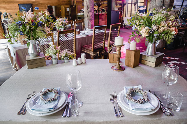 Большая славянская свадьба, Юлия и Йован, сервировка и декор стола для молодоженов